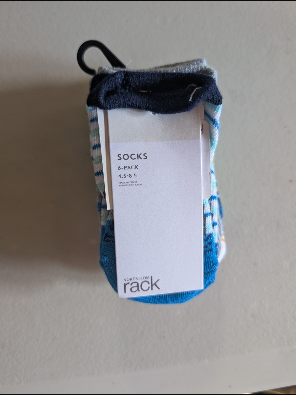 Nordstrom Rack Men’s 6-Pack Casual Socks - Blue, Navy, White